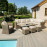 Winchester Deluxe Corner Dining Set with Rising Table and Armchair