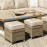 Winchester Deluxe Corner Dining Set with Rising Table and Armchair