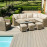 Winchester Deluxe Corner Dining Set with Rising Table and Armchair