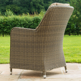 Winchester 8 Seat Oval Fire Pit Dining Set with Venice Chairs