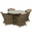 Winchester 4 Seat Round Dining Set with Heritage Chairs