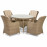 Winchester 4 Seat Round Dining Set with Venice Chairs