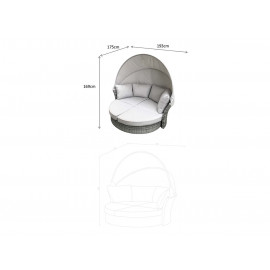 LILY Daybed Grey