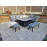 LUNA L shape sofa with gas firepit & ottomans