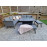 LUNA L shape sofa with gas firepit & ottomans