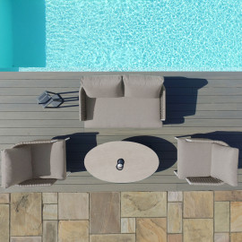 Marina 2 Seat Sofa Set / Sandstone