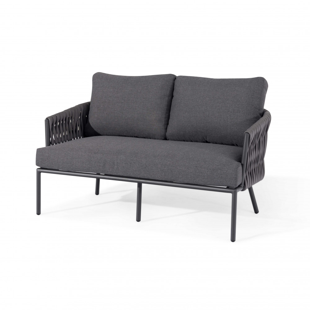 Marina 2 Seat Sofa Set / Charcoal