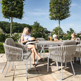 Marina 8 Seat Oval Dining Set / Sandstone
