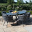 Marina 6 Seat Oval Dining Set / Charcoal