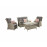 MEGHAN 4 seat Sofa Set