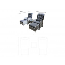MEGHAN Reclining Lounge Set