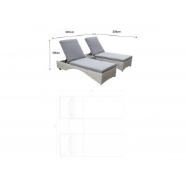 MEGHAN Sunlounger