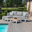 Oslo Chaise Sofa Set / White