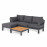 Oslo Chaise Sofa Set / Charcoal