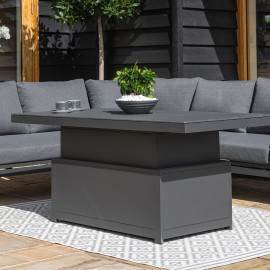 Oslo Corner Group with Rising Table / Charcoal