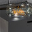 Oslo Corner Group with Rectangular Gas Fire Pit Table / Charcoal