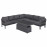 Oslo Large Corner Group with Rising Table / Charcoal
