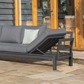 Oslo Large Corner Group with Rising Table / Charcoal