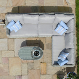 Oxford Large Corner Sofa with Fire Pit Coffee Table