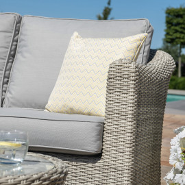 Oxford Small Corner Sofa Set with Fire Pit Coffee Table