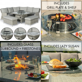 Oxford Royal Corner with Fire Pit