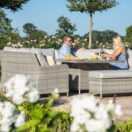 Oxford Royal U Shaped Sofa Set with Rising Table