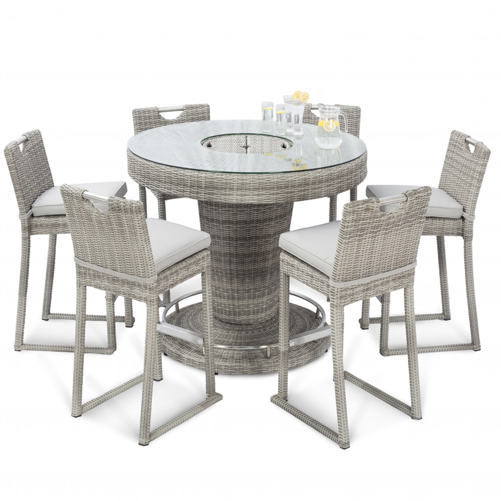 Oxford 6 Seat Round Bar Set with Ice Bucket