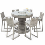 Oxford 6 Seat Round Bar Set with Ice Bucket