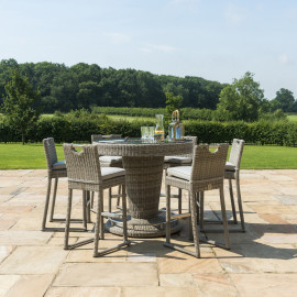 Oxford 6 Seat Round Bar Set with Ice Bucket