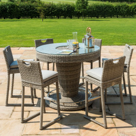 Oxford 6 Seat Round Bar Set with Ice Bucket
