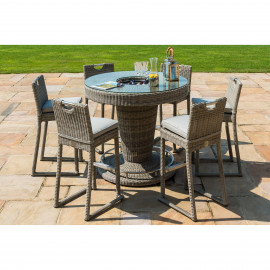 Oxford 6 Seat Round Bar Set with Ice Bucket