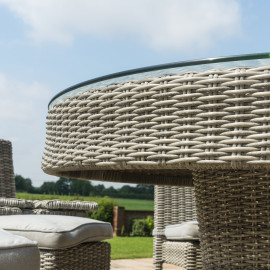 Oxford 6 Seat Round Bar Set with Ice Bucket