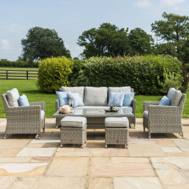 Oxford Sofa Dining Set with Ice Bucket & Rising Table