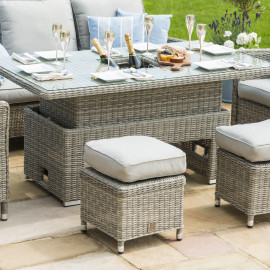 Oxford Sofa Dining Set with Ice Bucket & Rising Table