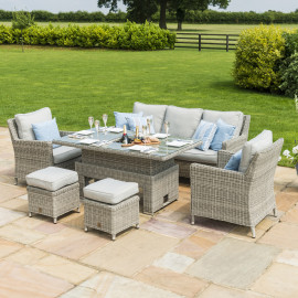 Oxford Sofa Dining Set with Ice Bucket & Rising Table