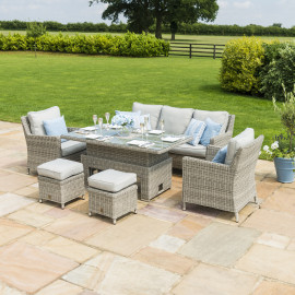Oxford Sofa Dining Set with Ice Bucket & Rising Table