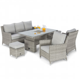 Oxford Sofa Dining Set with Ice Bucket & Rising Table