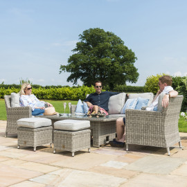 Oxford Sofa Dining Set with Ice Bucket & Rising Table