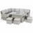 Oxford Corner Dining Set with Ice Bucket & Rising Table