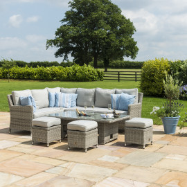Oxford Corner Dining Set with Ice Bucket & Rising Table