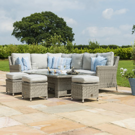 Oxford Corner Dining Set with Ice Bucket & Rising Table