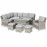 Oxford Corner Dining Set with Ice Bucket & Rising Table (with Armchair)