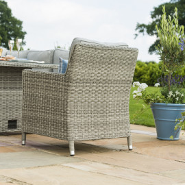 Oxford Corner Dining Set with Ice Bucket & Rising Table (with Armchair)