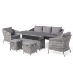 Santorini Sofa Dining Set with Rising Table