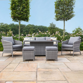 Santorini Sofa Dining Set with Rising Table