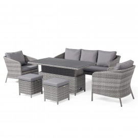 Santorini Sofa Dining Set with Rising Table