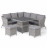 Santorini Square Corner Dining Set with Rising Table