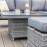 Santorini Square Corner Dining Set with Rising Table
