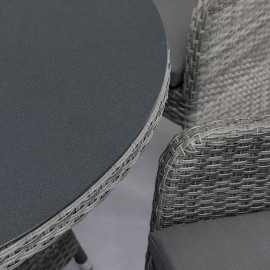 Santorini 8 Seat Oval Fire Pit Dining Set