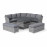Santorini Deluxe Corner Dining Set with Rising Table